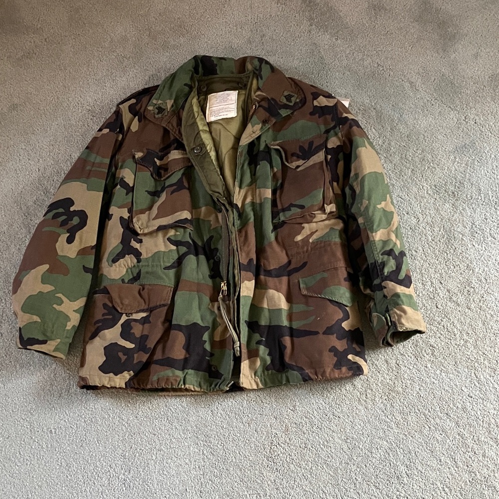 U.S. Army Green and Brown Camouflage Field Jacket